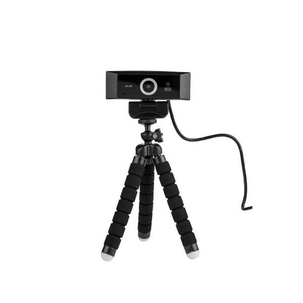 Webcam Kross HD 720P USB com tripé ajustável KE-WBM720P - Image 6